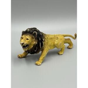 AAA Lion Heavy Vinyl Hard Jungle Zoo Cat Figure 7” Long
